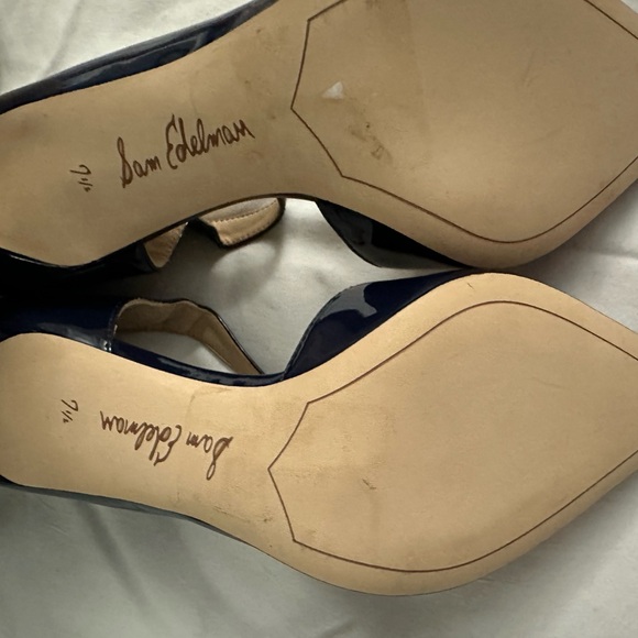 Sam Edelman pointy strap heel, Navy Blue.. - Picture 5 of 5
